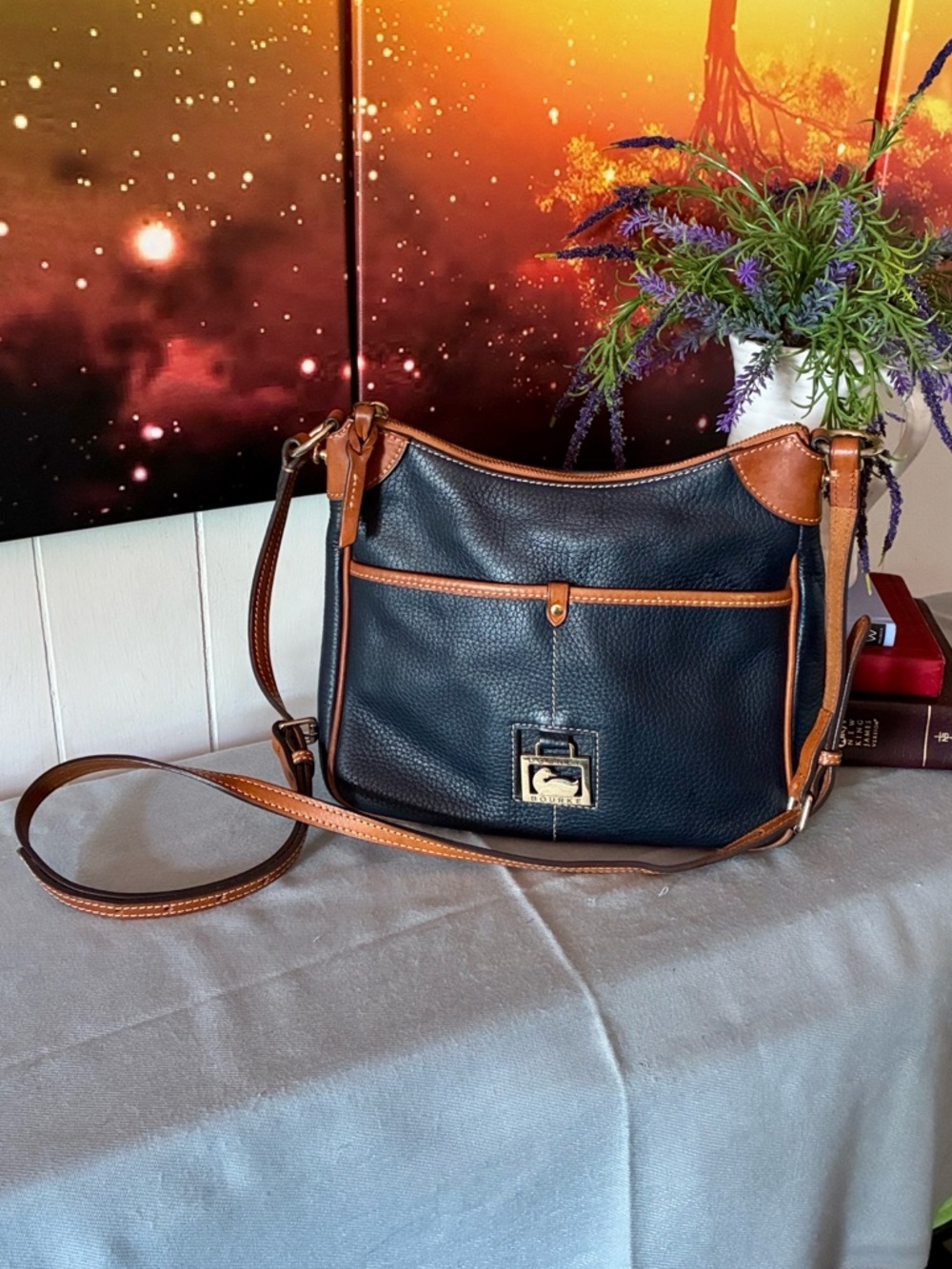 Vintage Dooney & Bourke Leather Crossbody Bag